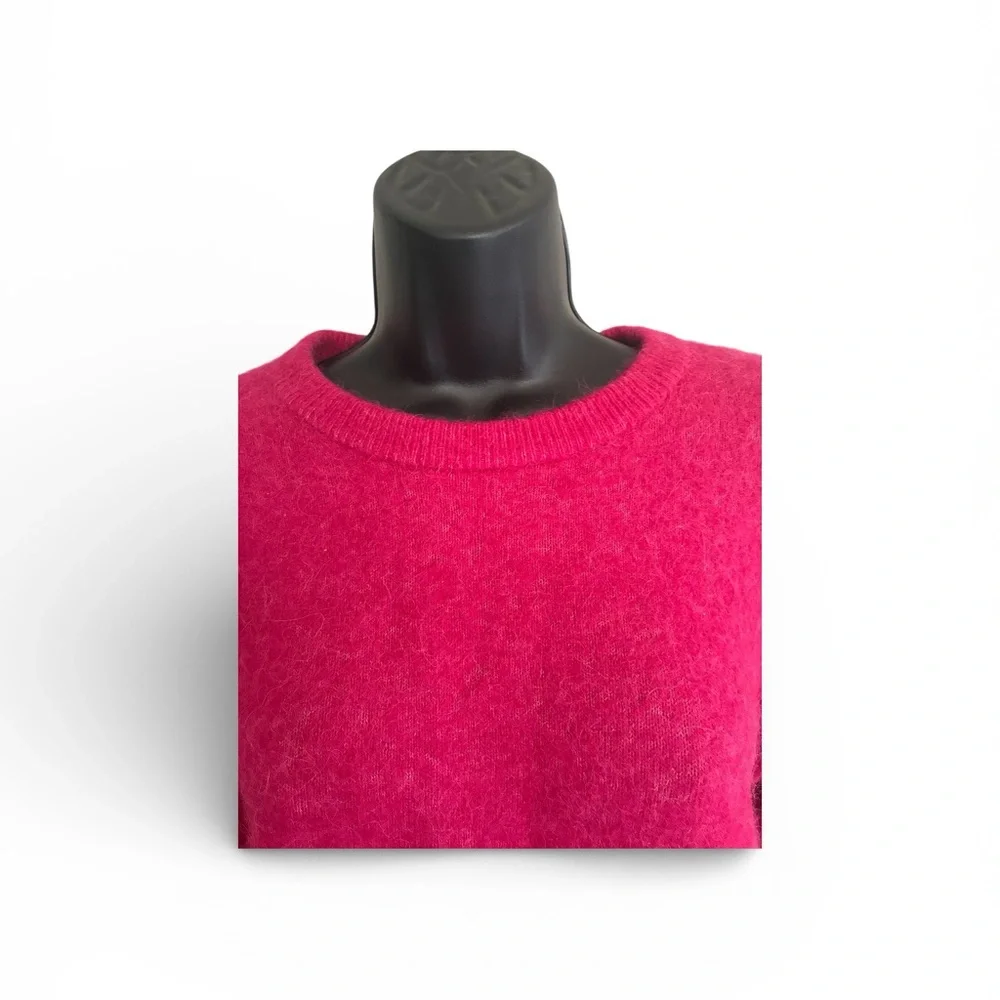 & Other Stories Women's Cozy Crewneck Sweater - Fuchsia Pink Size S